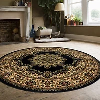 Radici Castello Cora Traditional Medallion 5'X5' Indoor Round Area Rug