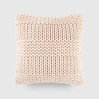 Casual Comfort Chunky Knit Acrylic Square Throw Pillow