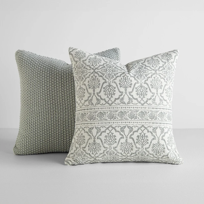 Casual Comfort Seed Stitch Pattern 2-pc. Square Throw Pillow Set