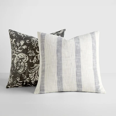 Casual Comfort Awning Stripe Yarn Dyed 2-pc. Square Throw Pillow Set
