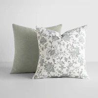 Casual Comfort Jacobean Floral 2-pc. Square Throw Pillow Set