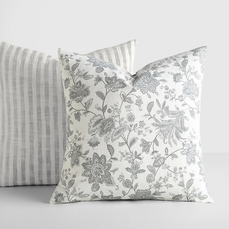 Casual Comfort Bengal Stripe Jacobean 2-pc. Square Throw Pillow
