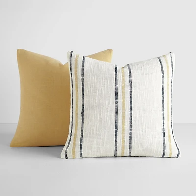 Casual Comfort Yarn Dyed Stripes 2-pc. Square Throw Pillow Set