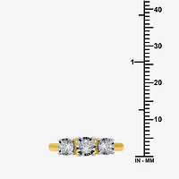 Love Lives Forever Round 1/2 CT.T.W. Natural Diamond 3-Stone Engagement Ring in 10K or 14K Gold