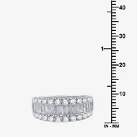 (H-I / I1) Womens 2 CT. T.W. Lab Grown White Diamond 10K Gold Anniversary Wedding Band