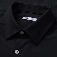 Haggar Smart Wash Mens Slim Fit Easy Care Long Sleeve Dress Shirt