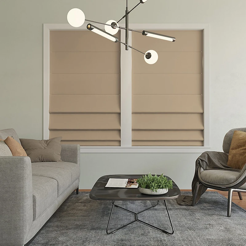 Sun Zero Morin Cordless 100% Blackout Roman Shade