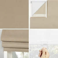 Sun Zero Morin Cordless 100% Blackout Roman Shade