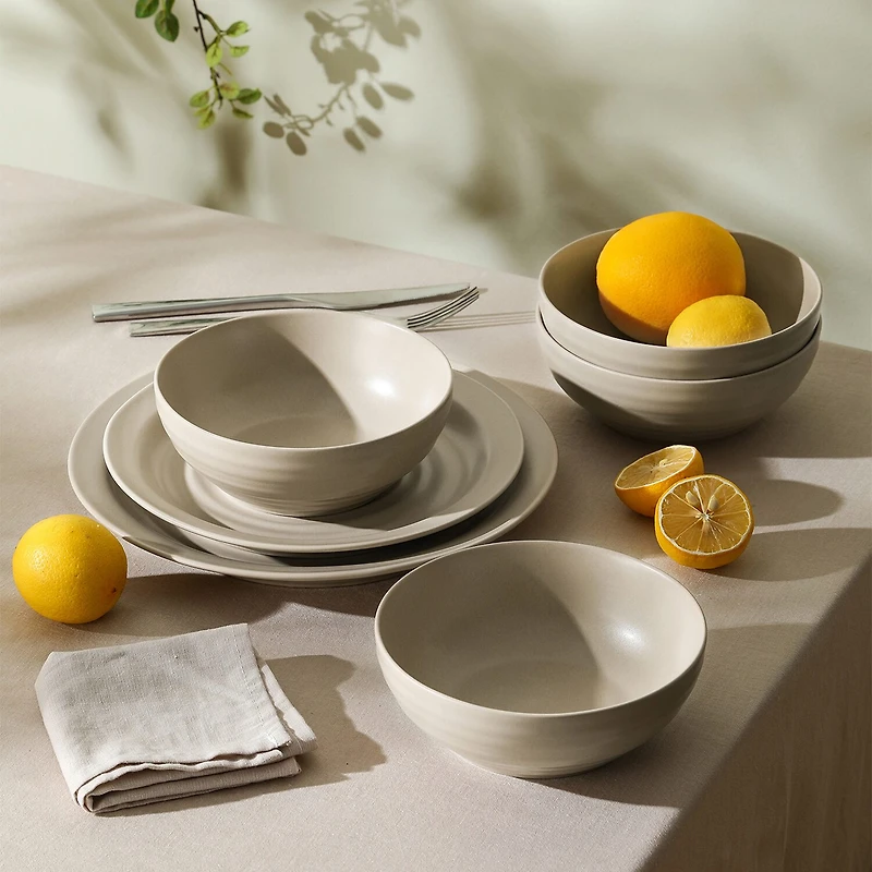 Stone + Lain Orbit 12-pc. Stoneware Dinnerware Set