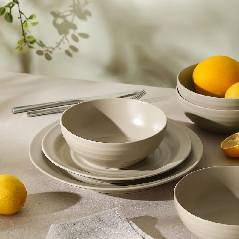 Stone + Lain Orbit 12-pc. Stoneware Dinnerware Set