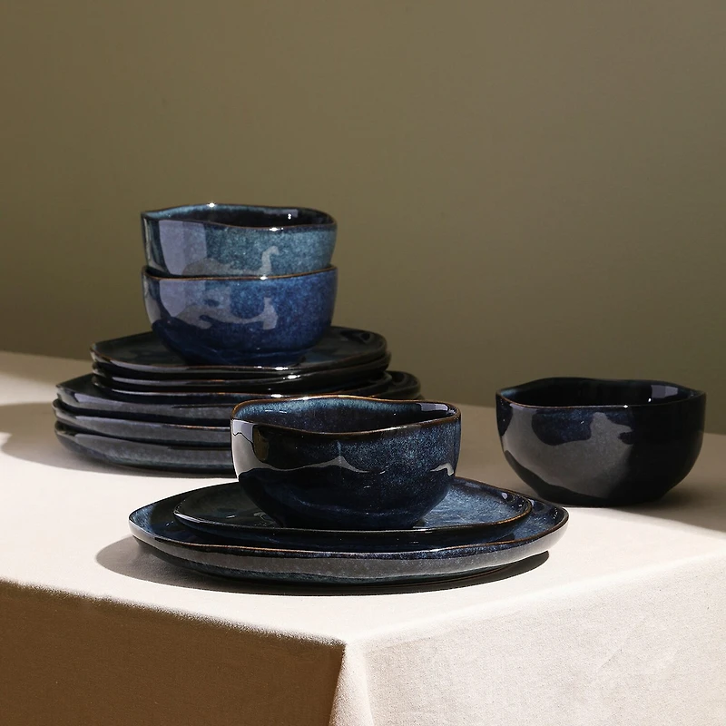 Stone + Lain Mirella 12-pc. Stoneware Dinnerware Set