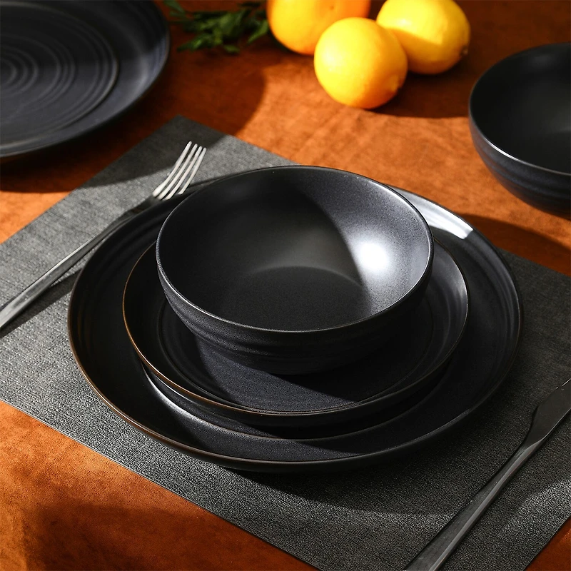 Stone + Lain Elio 12-pc. Stoneware Dinnerware Set