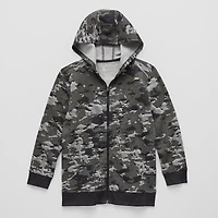 Xersion Little & Big Kid Boys Long Sleeve Fleece Zipper Active Hoodie