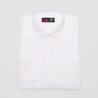 J. Ferrar Ultra Comfort Mens Slim Fit STRETCH FABRIC Wrinkle Free Long Sleeve Dress Shirt
