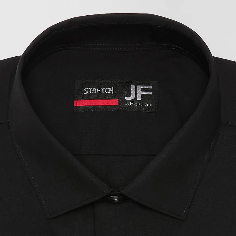 J. Ferrar Ultra Comfort Mens Slim Fit Stretch Fabric Wrinkle Free Long Sleeve Dress Shirt
