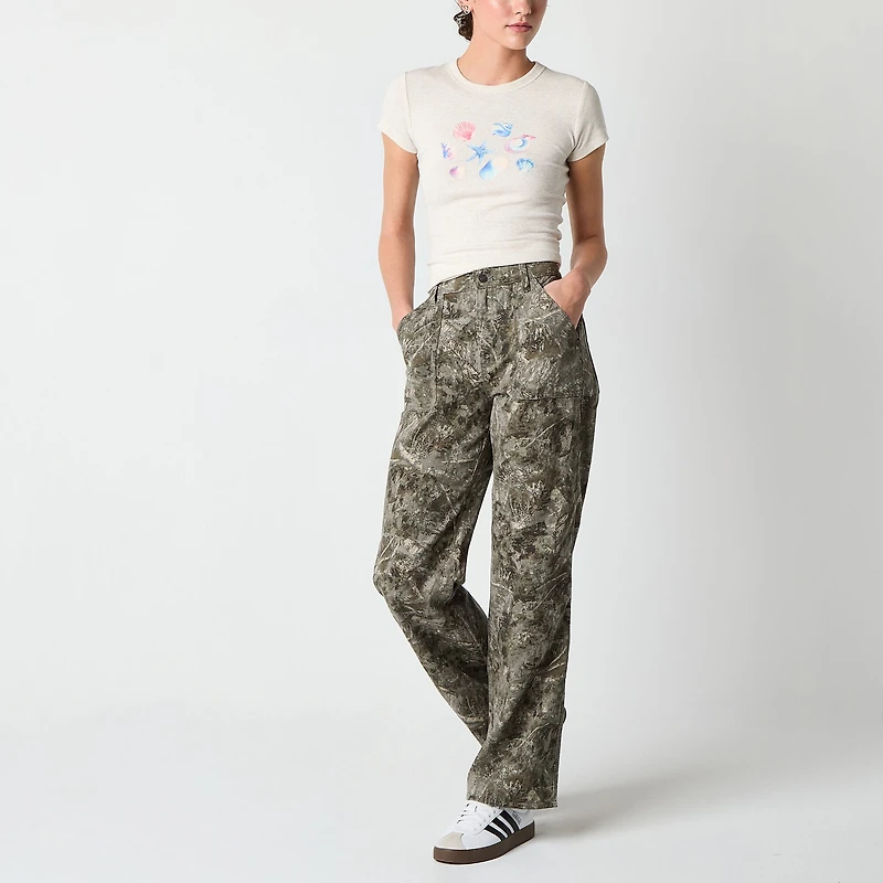 Arizona Womens Juniors Highest Rise Straight Leg Jean
