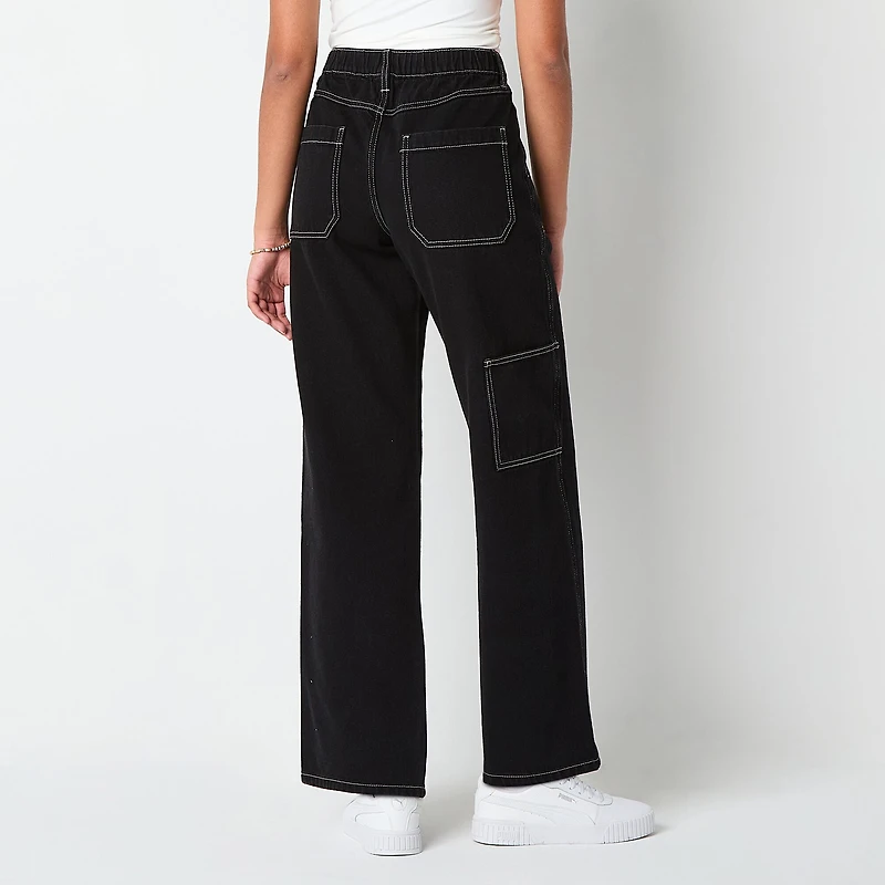 Arizona Womens Juniors Highest Rise Straight Leg Jean