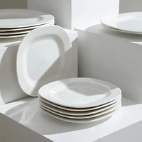 Stone + Lain Quadro 4-pc. Porcelain Salad Plate