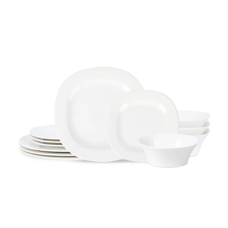 Stone + Lain Quadro 12-pc. Porcelain Dinnerware Set