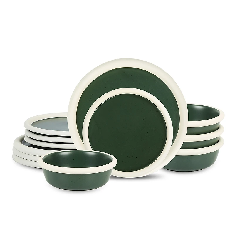 Stone + Lain Capri 12-pc. Stoneware Dinnerware Set