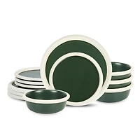Stone + Lain Capri 12-pc. Stoneware Dinnerware Set