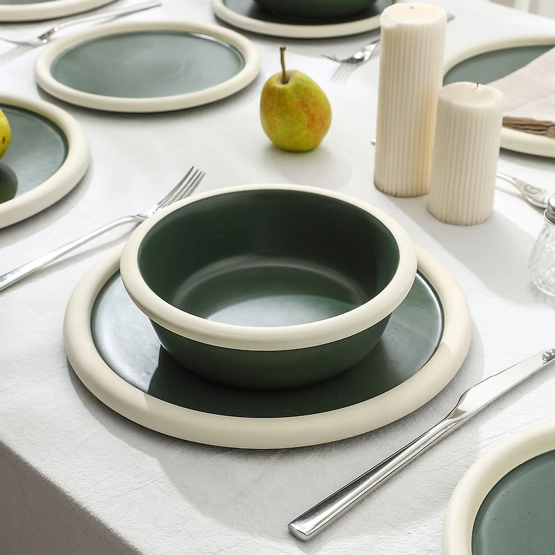 Stone + Lain Capri 12-pc. Stoneware Dinnerware Set
