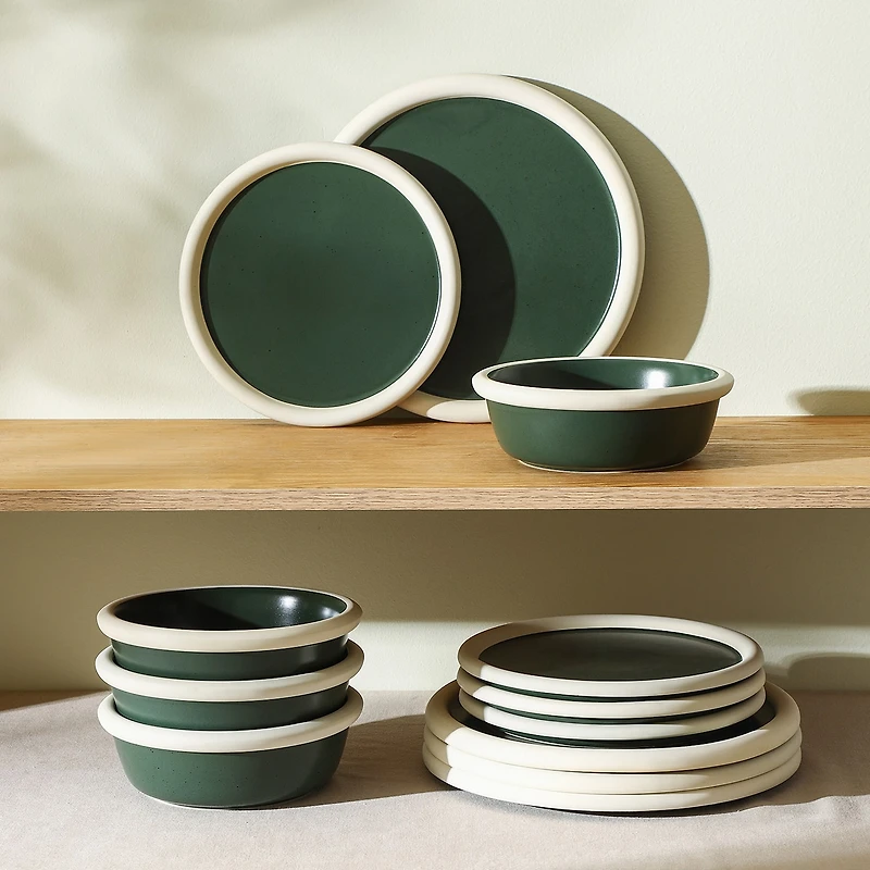 Stone + Lain Capri 12-pc. Stoneware Dinnerware Set