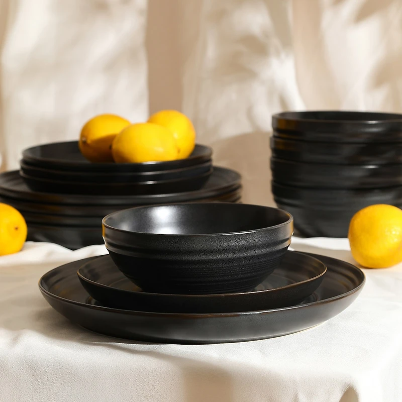 Stone + Lain Elio 24-pc. Stoneware Dinnerware Set