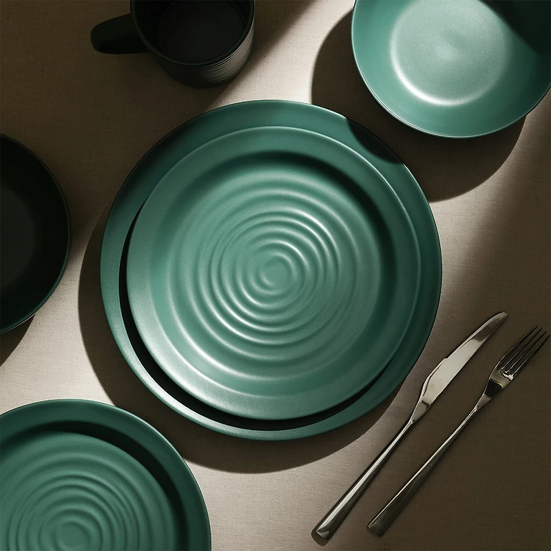 Stone + Lain Orbit 24-pc. Stoneware Dinnerware Set