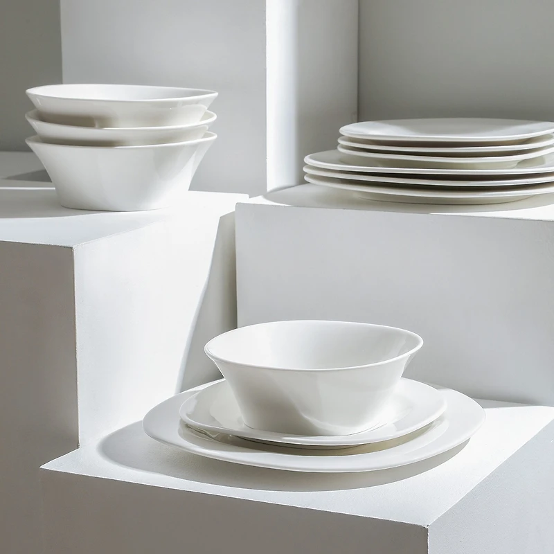 Stone + Lain Quadro Porcelain Dinnerware Set