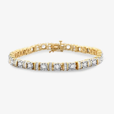 5 CT.T.W. Natural Diamond 10K Gold Tennis Bracelet