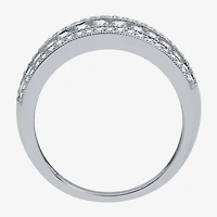 1 CT.T.W. Natural Diamond 10K White Gold Anniversary Ring