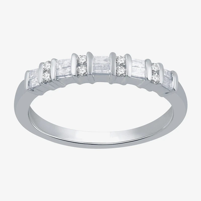 1/4 CT.T.W. Natural Diamond 10K White Gold Band