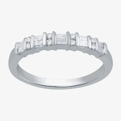1/4 CT.T.W. Natural Diamond 10K White Gold Band