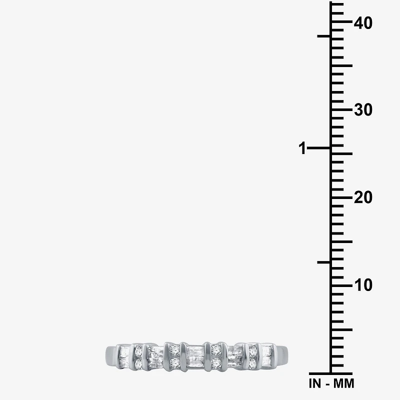 1/4 CT.T.W. Natural Diamond 10K White Gold Band