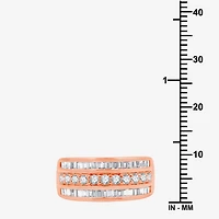 (I-J / I3) Womens 2MM 1 CT. T.W. Natural White Diamond 10K Gold Anniversary Wedding Band