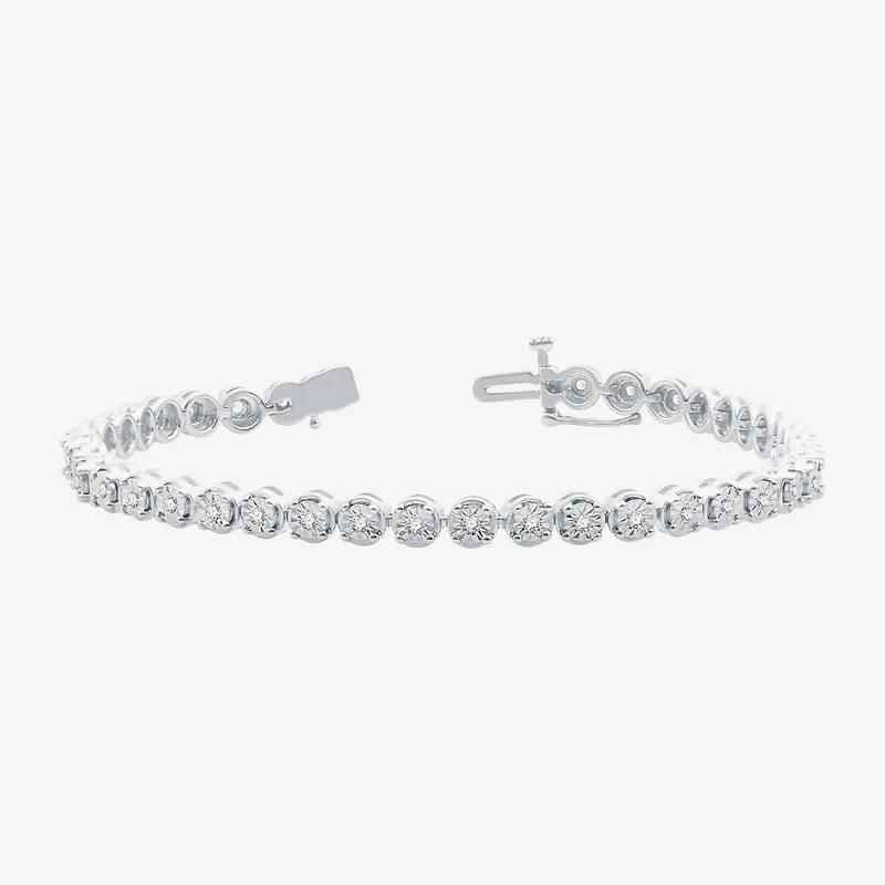 1/2 CT.T.W. Natural Diamond Sterling SIlver Bracelet
