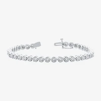 1/2 CT.T.W. Natural Diamond Sterling SIlver Bracelet