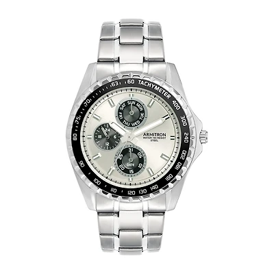 Armitron All Sport Mens Silver Tone Stainless Steel Bracelet Watch 20/5313svsv