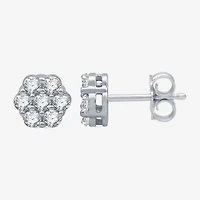 Diamond Blossom 1/2 CT. T.W. Natural White 10K Gold 7.1mm Stud Earrings