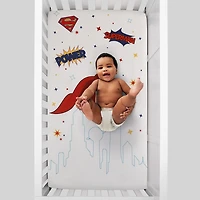 Warner Bros Superman Crib Sheet