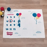 Universal Curious George Baby Milestone Blanket