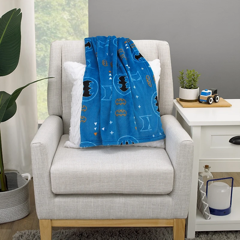 Warner Bros Batman Baby Blanket