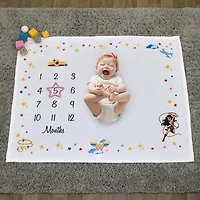 Warner Bros Wonder Woman Baby Milestone Blanket