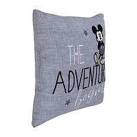 Disney Collection Mickey Mouse Square Throw Pillow