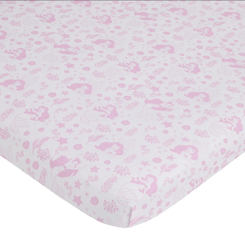 Disney Collection 3-pc. Ariel The Little Mermaid Crib Bedding Set