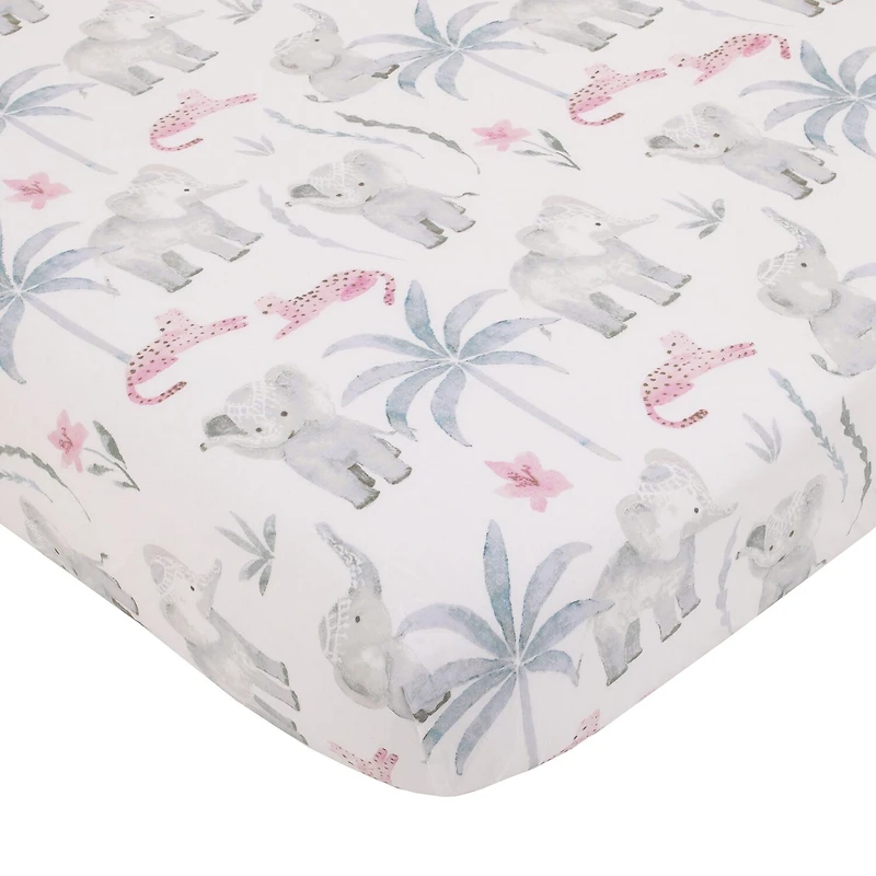 Nojo Elephant Princess 4-pc. Crib Bedding Set
