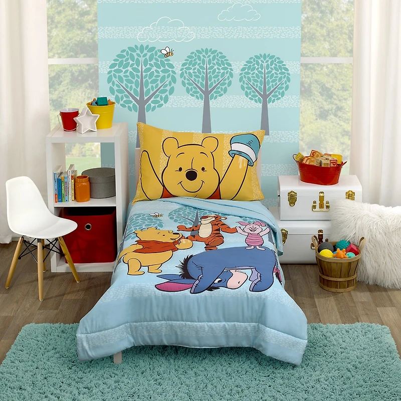 Disney Collection Winnie The Pooh 4-pc. Winnie The Pooh Toddler Bedding Set