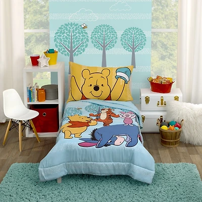 Disney Collection Winnie The Pooh 4-pc. Winnie The Pooh Toddler Bedding Set