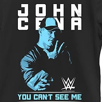 John Cena Little & Big Kid Girls Crew Neck Short Sleeve Regular Fit WWE Graphic T-Shirt
